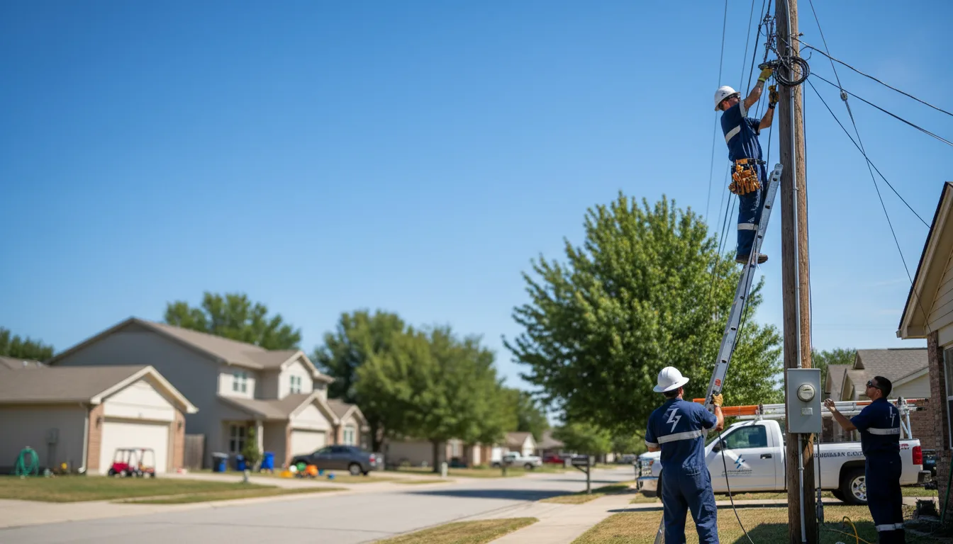 Residential electrician providing installation services in Texas City, TX